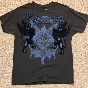 Y2k carbon Black small men’s tshirt